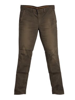 Massimo Dutti Olive Brown Slim Chinos
